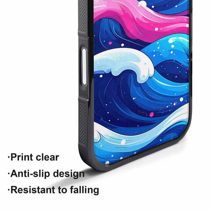 iPhone 17 Pro Max Case — Glossy Winter Wave Cartoon Cute, Custom Phone Case