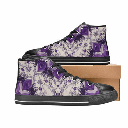 MEN'S Mandala High Top Canvas Grunge Custom Shoes