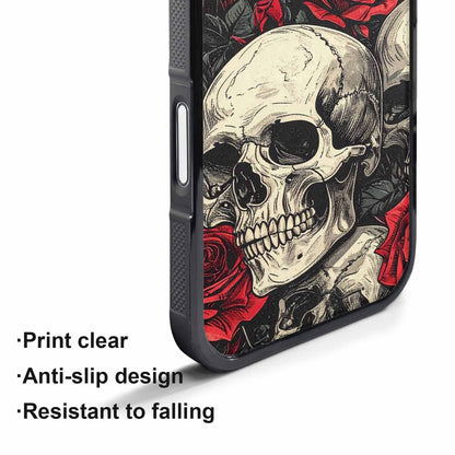 iPhone 17 Pro Max Case — Seamless Tileable Pattern Of Gothic Skulls, Custom Designed Case Cover
