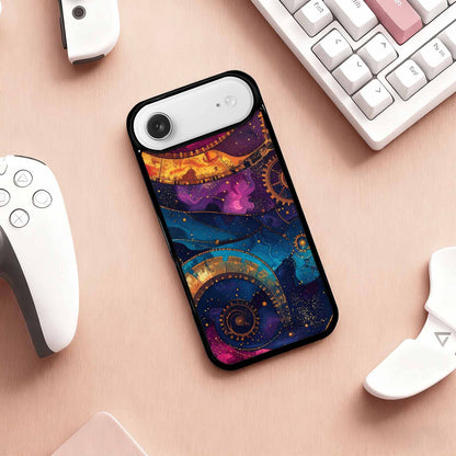 iPhone 17 Air Case — Steampunk Galaxy Art Seamless Pattern Galaxy, Original Design Phone Case