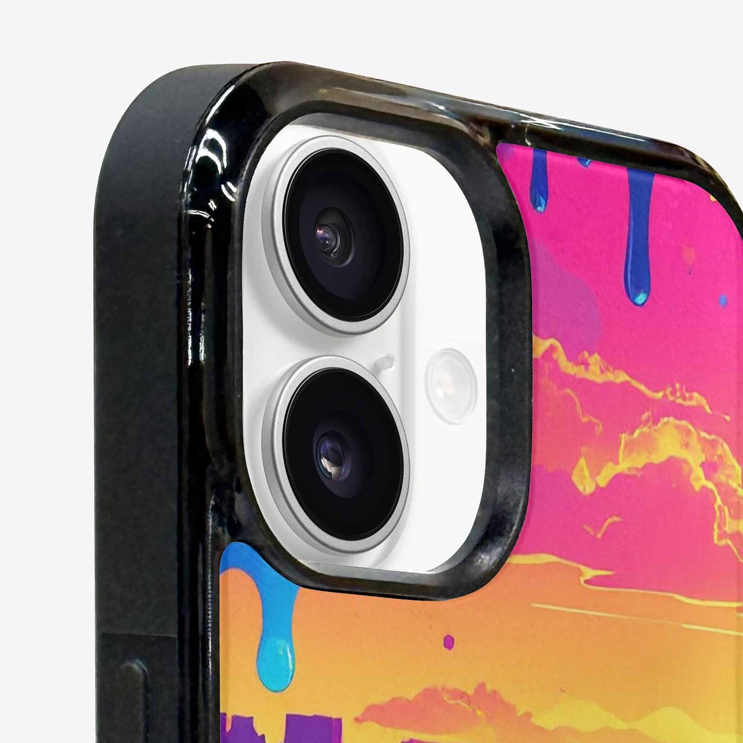iPhone 16 Case — I Surrealist Dreamscape Pattern Melting Clocks, Customized Protective Case