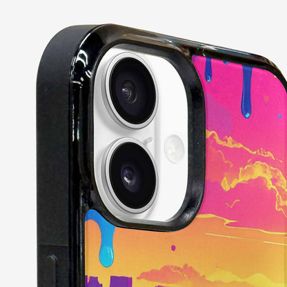 iPhone 16 Case — I Surrealist Dreamscape Pattern Melting Clocks, Customized Protective Case