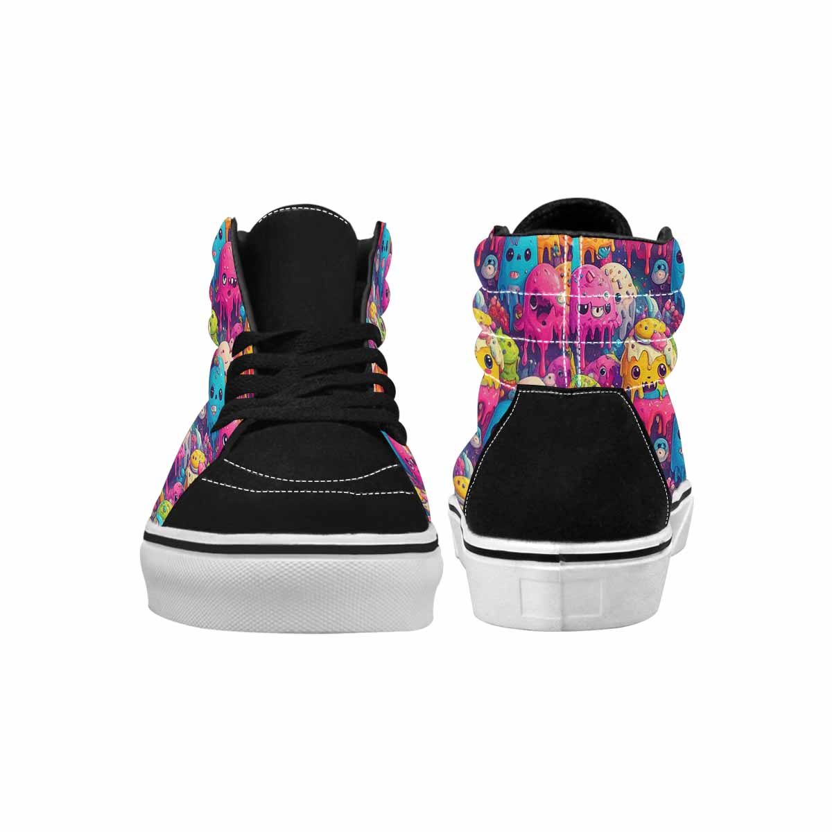 MEN'S Melting Ice Cream Monster High Top Canvas Dreamcore Shoes