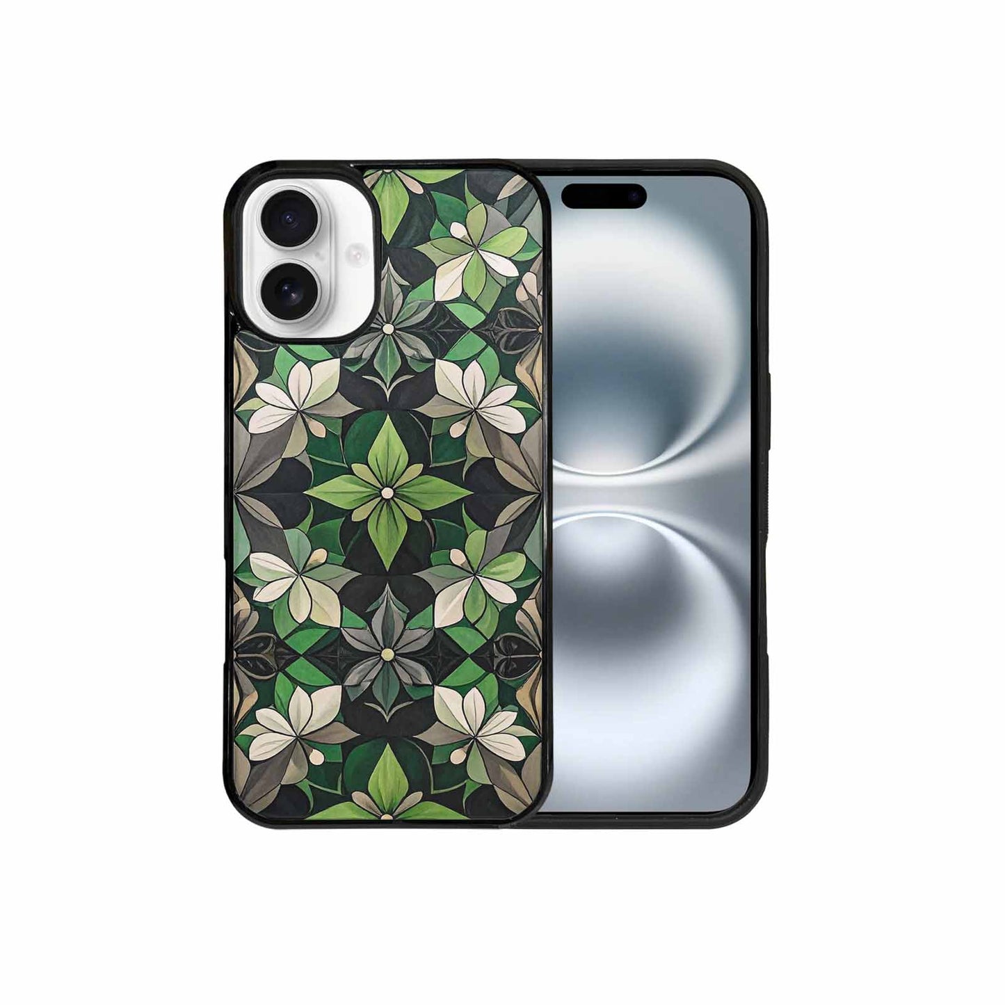 iPhone 16 Plus Case — Aromantic Flag Color Theme Small Rainbow, Custom Designed Case Cover