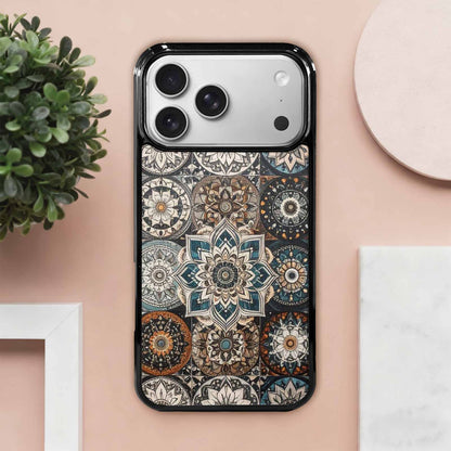 iPhone 17 Pro Max Case — Small Mandala Pattern, Randomly Floral, Custom Print Case Cover