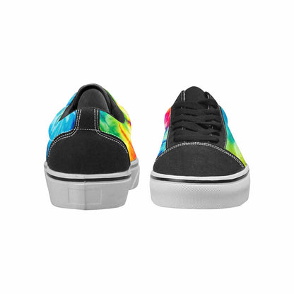 WOMEN'S Tie Dye Acid Wash Color Canvas Lace-Up Wallpaper Art Sneakers