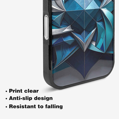iPhone 16 Case — Geometric Origami Art Pattern, Original Design Phone Case