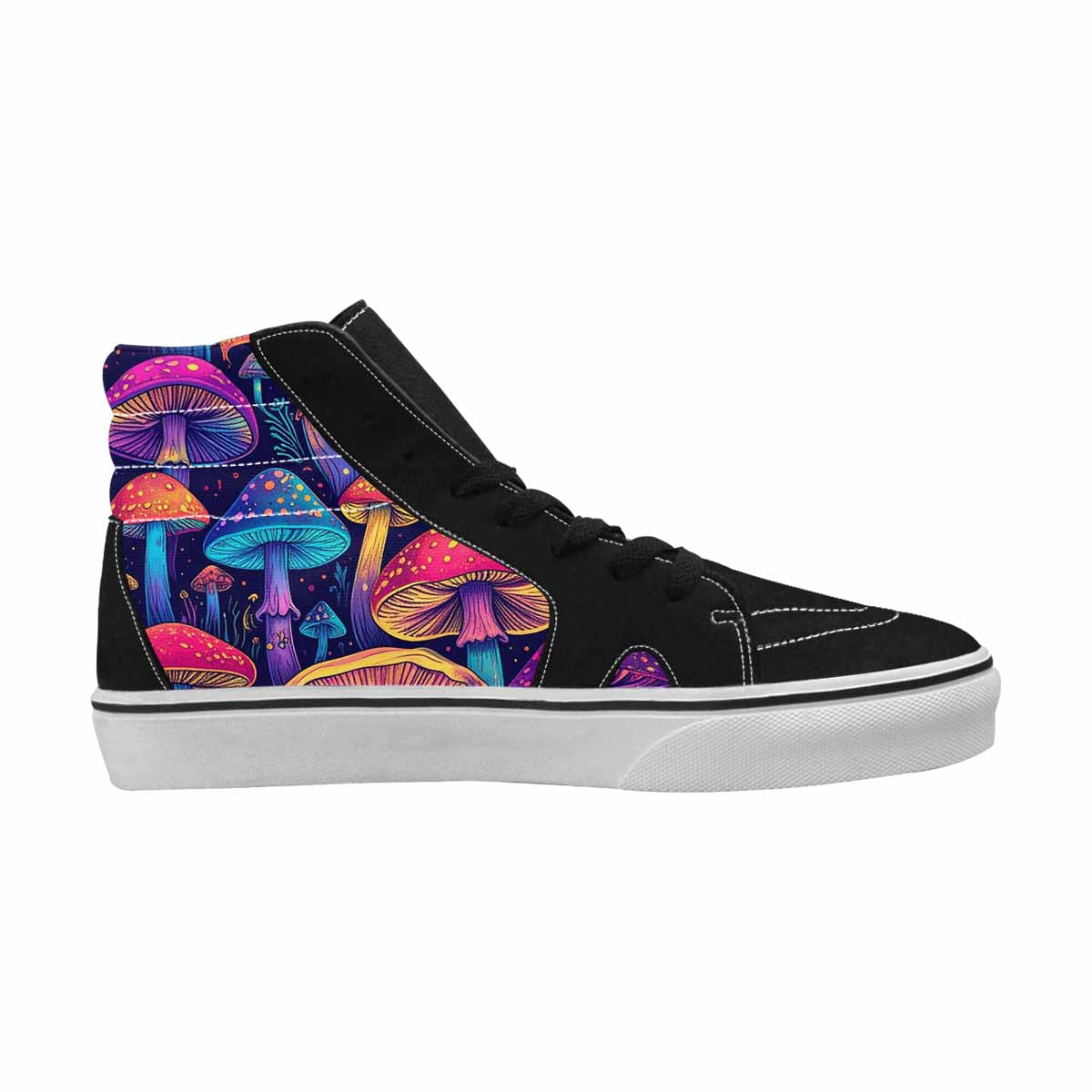 WOMEN'S Psychedelic Mushroom High Top Canvas Grunge Sneakers