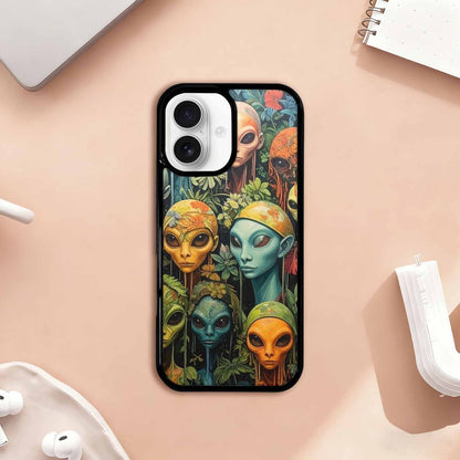 iPhone 17 Case — Aliens Pattern Hundreds Of Alien Scifi, Custom Phone Case