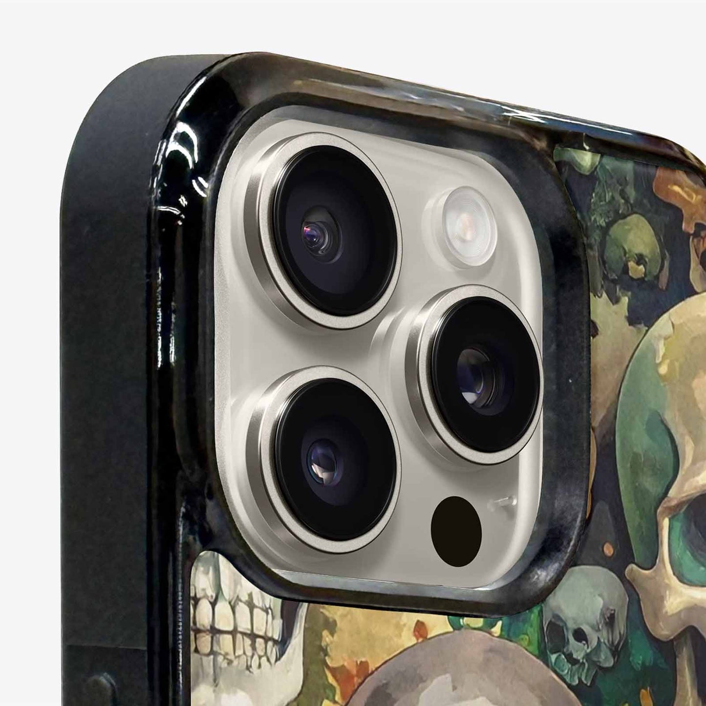 iPhone 15 Pro Max Case — Skulls Camoskulls Pattern Hu Avd, Custom Print Case Cover