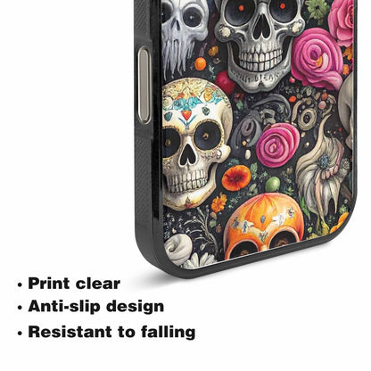 iPhone 15 Pro Max Case — Greyscale Black And White Dark Black, Custom Made Phone Cover
