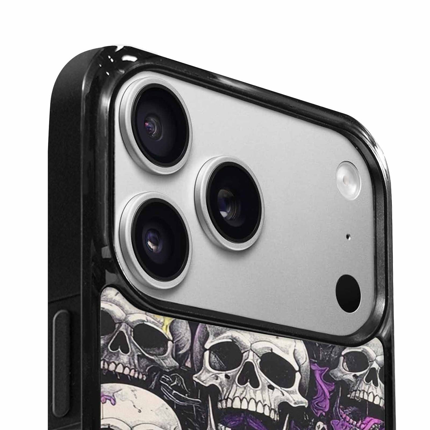 iPhone 17 Pro Case — Black Purple Ink Rainbow From Gothic, Unique Phone Case Design