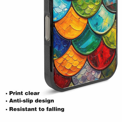 iPhone 15 Pro Max Case — Reptile Scale Full Color Vibrant Reptile, Unique Phone Case Design