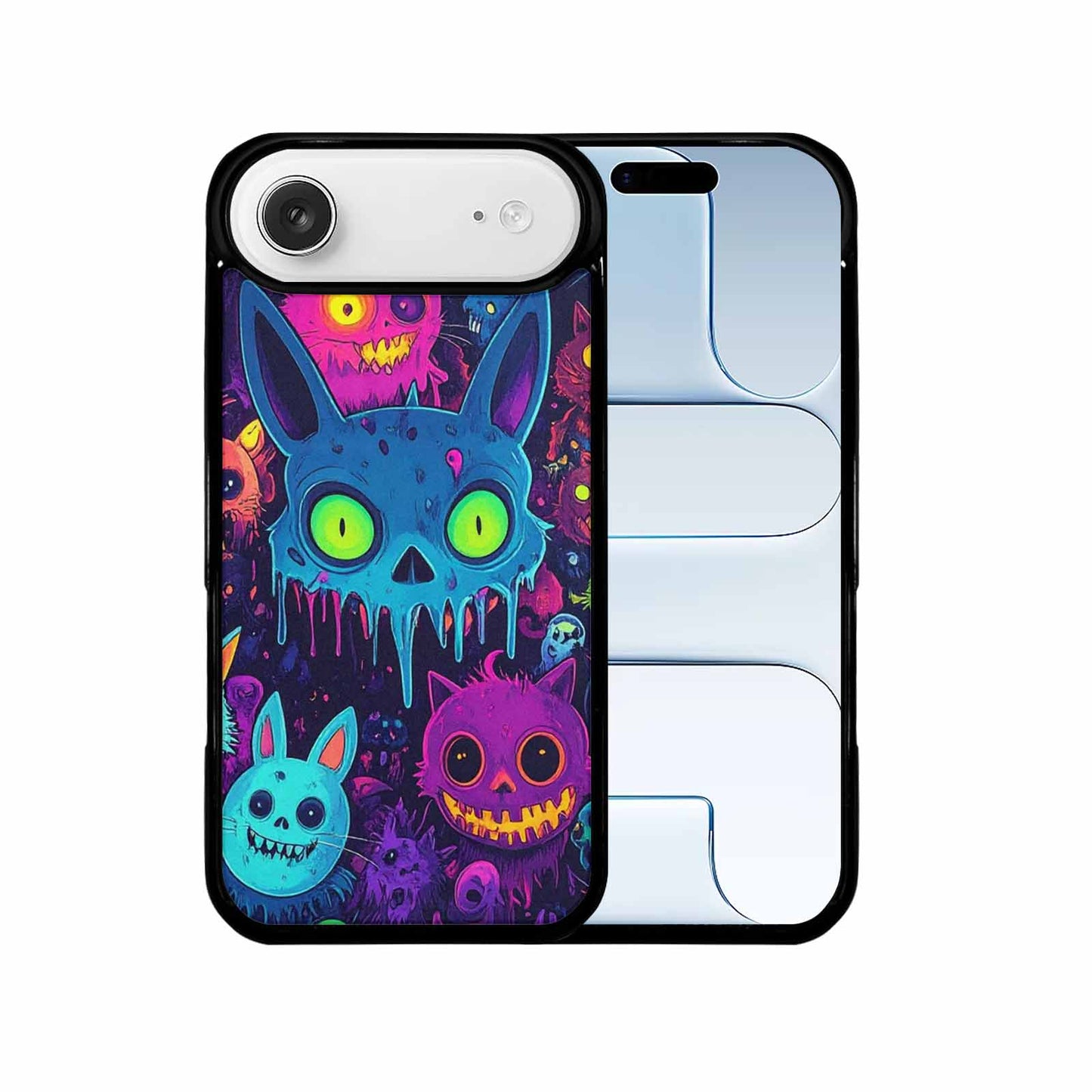 iPhone 17 Air Case — Mixed Toxic Glow Creature Pattern Cartoon, Custom Art Phone Cover