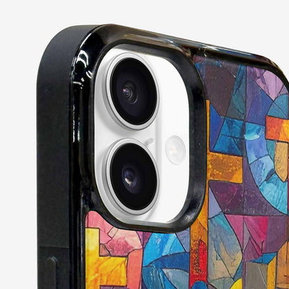 iPhone 16 Plus Case — Faith Cross And Faith Icons Pattern, Original Design Phone Case