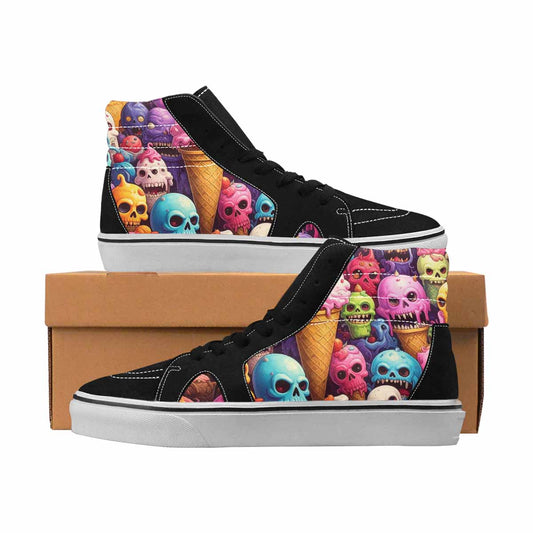MEN'S Skulls High Top Canvas Statement Aesthetic Sneakers