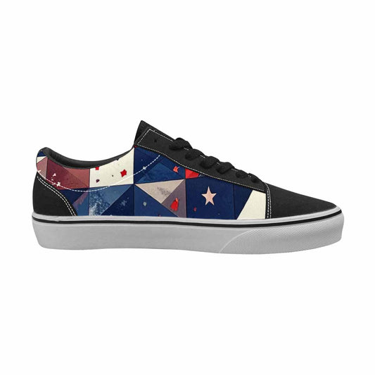 MEN'S American Flag Stars Canvas Lace-Up Aesthetic Custom Sneakers