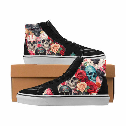MEN'S Skulls High Top Canvas Original Design Aesthetic Custom Kicks