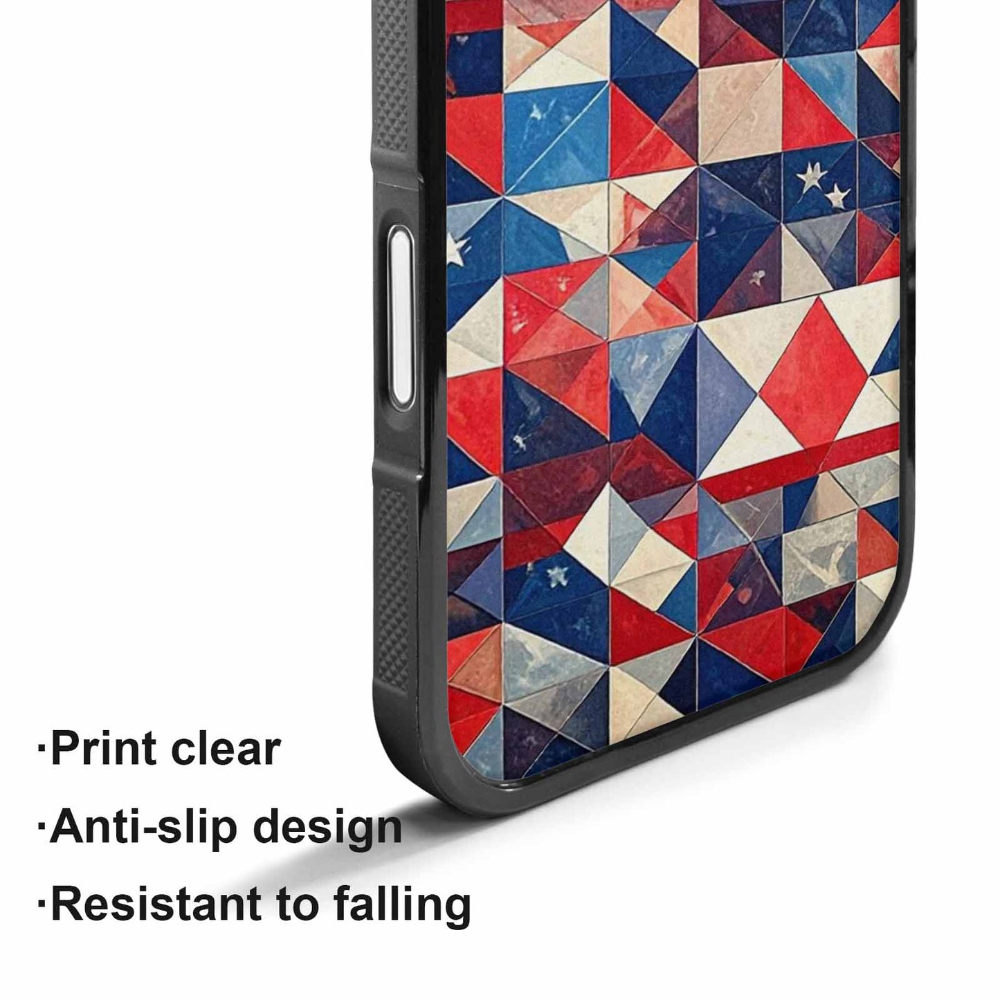 iPhone 17 Case — Small American Flag Stars Galaxy Space, Custom Made Phone Cover