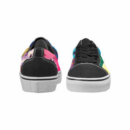 WOMEN'S Melting Ice Cream Monster Lace-Up Canvas Vivid Custom Sneakers