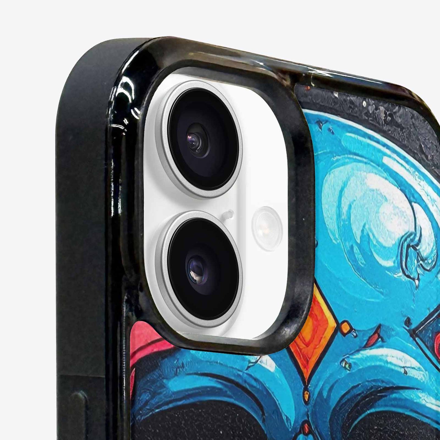 iPhone 16 Plus Case — Graffiti Skull Art Seamless Pattern Vibrant, Personalized Phone Case