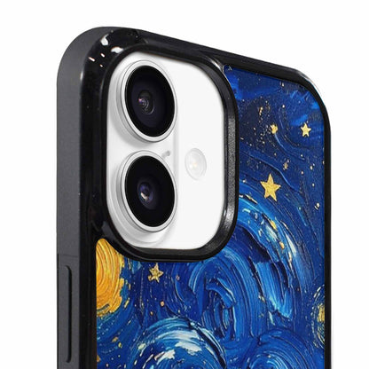 iPhone 17 Case — Swirling Deep Blue Night Galaxy Space, Original Design Phone Case