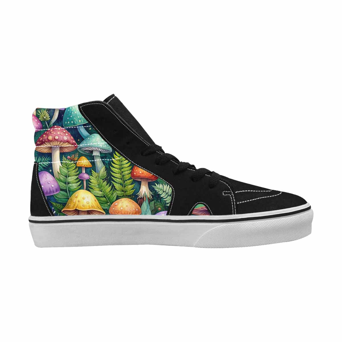 MEN'S Mushrooms  Botanical Mushrooms High Top Canvas Dreamlike Shoes