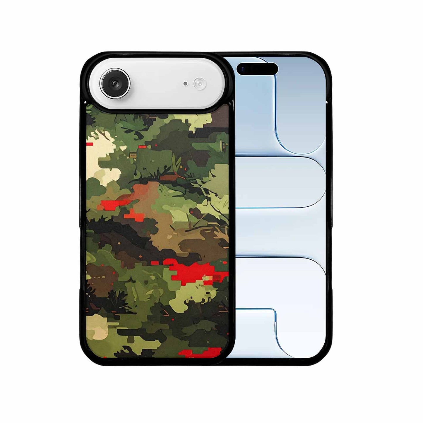 iPhone 17 Air Case — Small Military Camouflage Blotch Pattern Camo, Custom Print Case Cover
