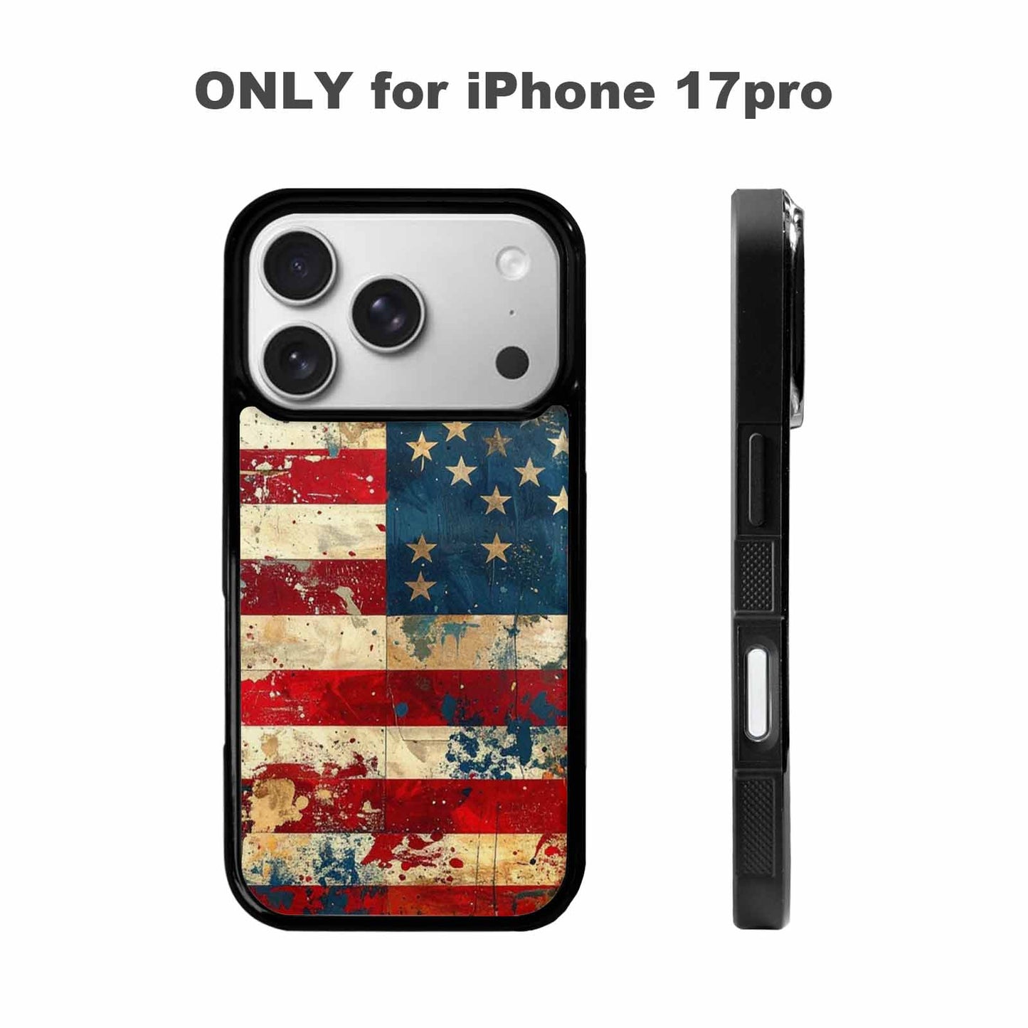 iPhone 17 Pro Case — Small American Flag Stars And Galaxy, Original Design Phone Case