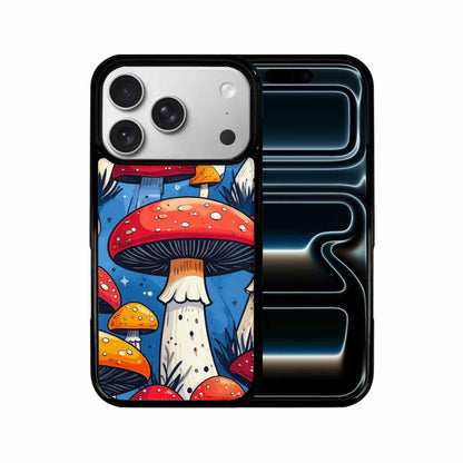 iPhone 17 Pro Case — Vivid Winter Mushroom Seamless Cartoon Cute, Custom Print Case Cover