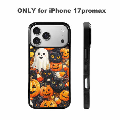 iPhone 17 Pro Max Case — Small Halloween Pattern, Randomly Original Art, Unique Phone Case Design