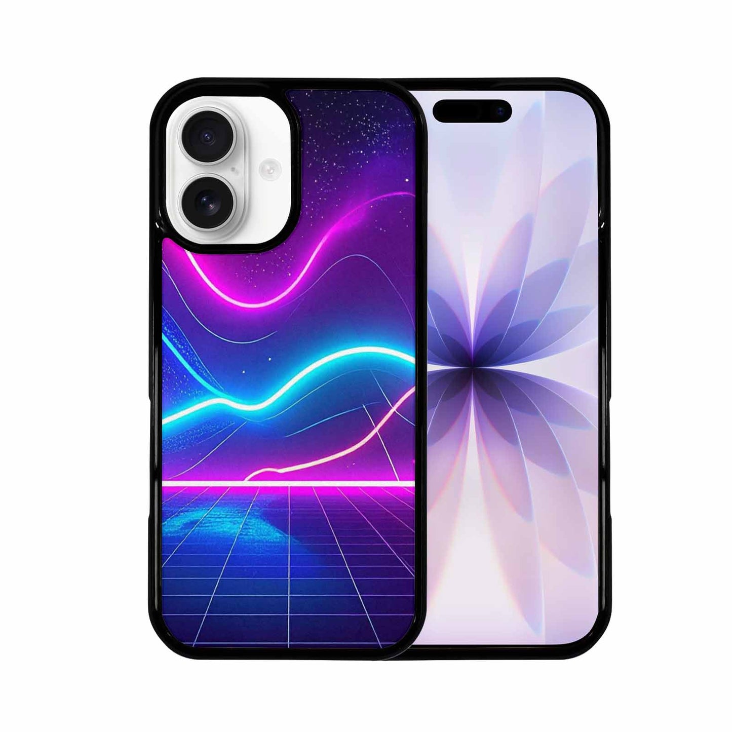 iPhone 17 Case — Neon Cartoon Art Pattern Retro Vintage, Custom Printed Phone Case
