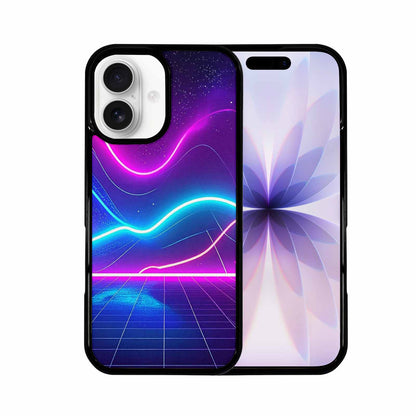 iPhone 17 Case — Neon Cartoon Art Pattern Retro Vintage, Custom Printed Phone Case