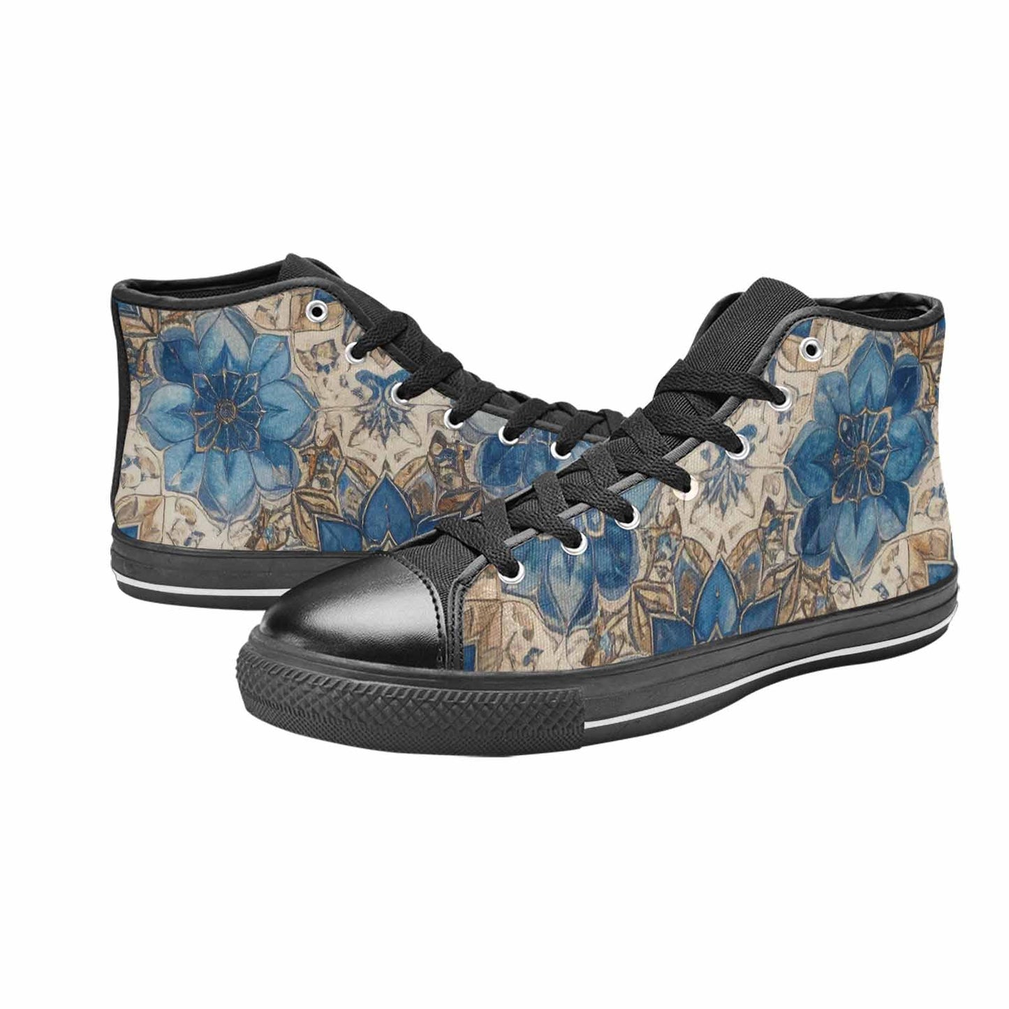 MEN'S Mandala High Top Canvas Dark Academia Custom Sneakers