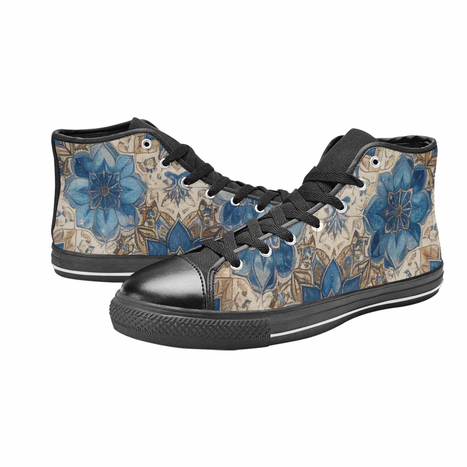 MEN'S Mandala High Top Canvas Dark Academia Custom Sneakers