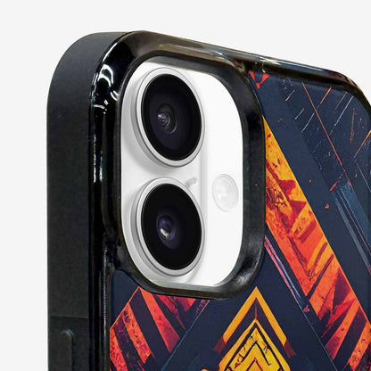 iPhone 16 Plus Case — Wild Tribal Ripple, Personalized Phone Case