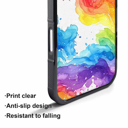 iPhone 17 Air Case — Watercolor Splash Abstract Pattern Seamless Watercolor, Customized Protective Case
