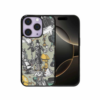 iPhone 15 Pro Case — Noir Spy Silhouette Pen Ink Noir, Custom Art Phone Cover
