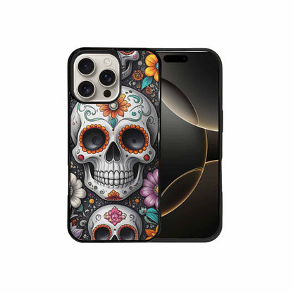 iPhone 16 Pro Max Case — Greyscale Black And White Dark Black, Custom Made Phone Cover