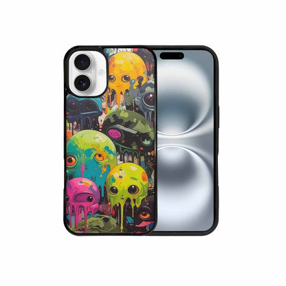iPhone 16 Plus Case — Aliens Camomelting Aliens Patt Sex, Custom Print Case Cover