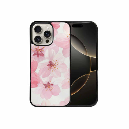iPhone 16 Pro Max Case — Japanese Cherry Blossom Pattern Sakura Flowers, Customized Protective Case