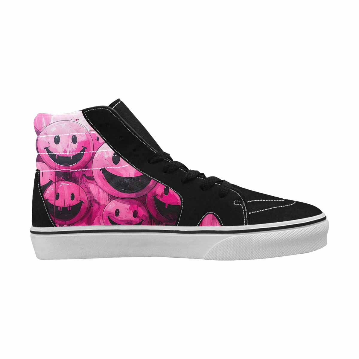 MEN'S Melting Moon Smiley High Top Canvas Dreamlike Shoes