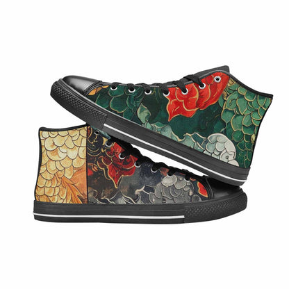 WOMEN'S Dragon Scale Fantasy High Top Canvas Aesthetic Sneakers
