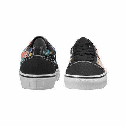 WOMEN'S Aliens  Marble Melting Lace-Up Canvas Surreal Shoes