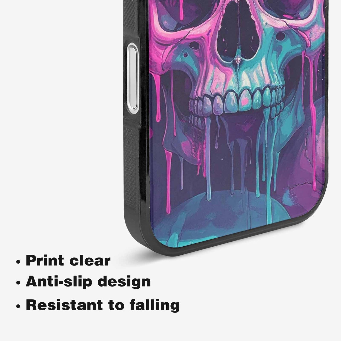 iPhone 16 Case — 1000\'s Of Skulls Overlapping Each Other, Custom Printed Phone Case
