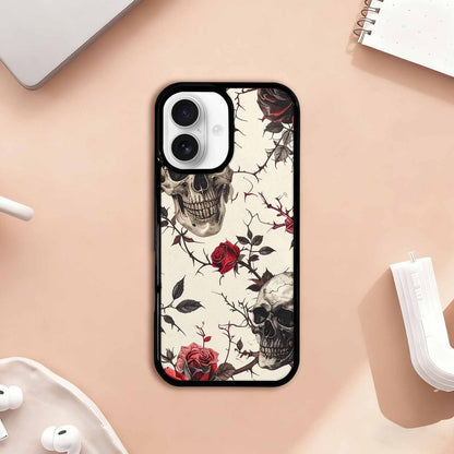 iPhone 17 Case — Skulls Roses And Skulls Gothic Skulls, Custom Art Phone Cover