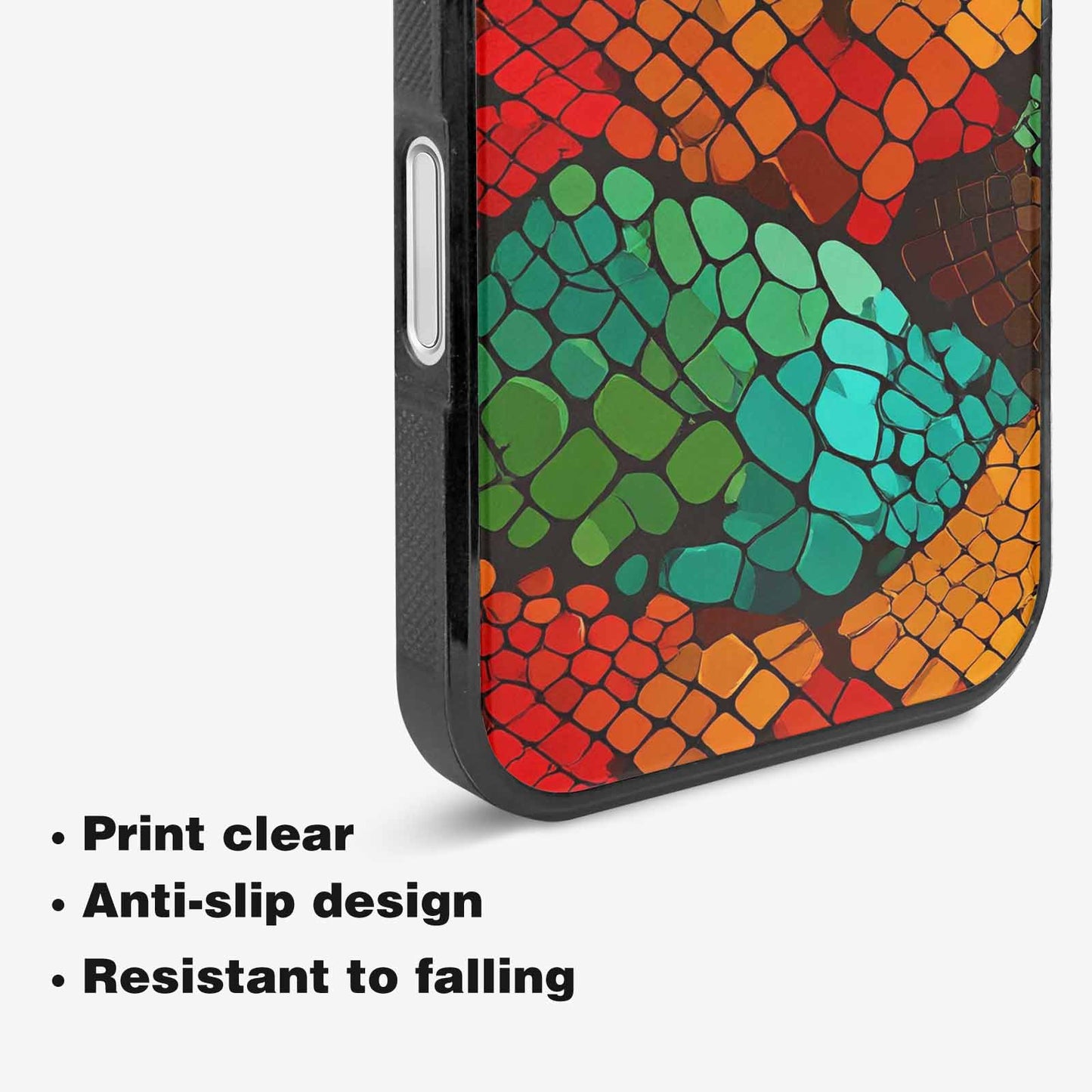 iPhone 16 Case — Dark Snake Print Custom, Unique Phone Case Design