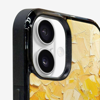 iPhone 16 Plus Case — Impressionist Sunflower Brushstroke Pattern Hundreds Of, Customized Protective Case