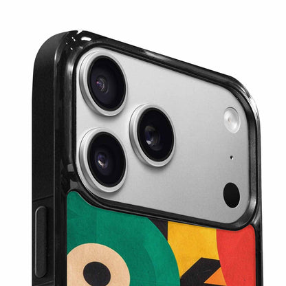 iPhone 17 Pro Case — Memphis Art Pattern Retro Vintage, Custom Print Case Cover