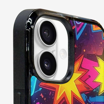 iPhone 16 Case — 80s Retro Motif 80s Retro Motifs, Custom Printed Phone Case